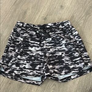 Black and White Patterned Shorts